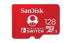 Sandisk MicroSDXC Nintendo Switch 128GB, 100MB/s, U3, C10, A1, UHS-1 memóriakártya (183552)